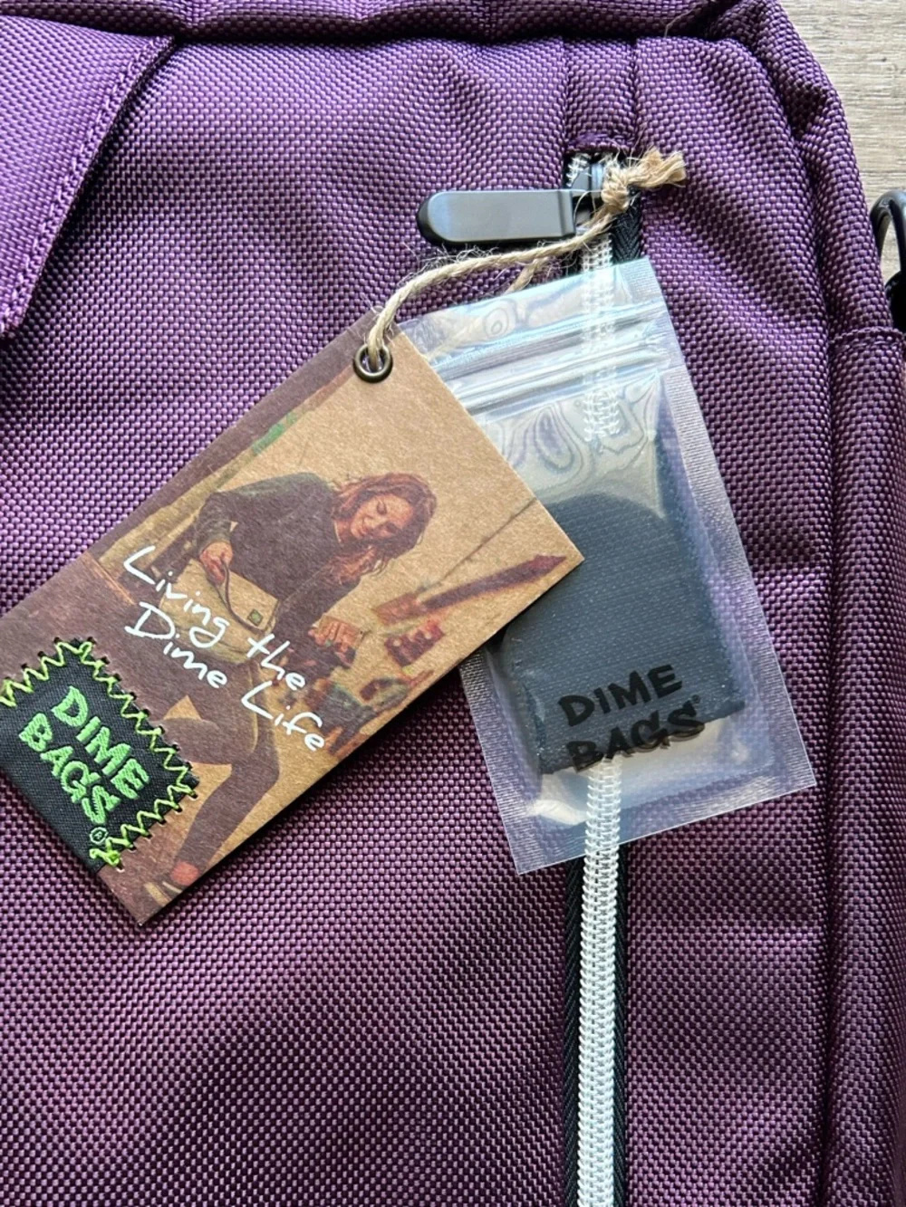 Dime Bags 17” Laptop Bag Side Hustler Plum NEW